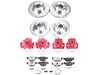 ES#4800052 - KC6072-26 - PowerStop Z26 Street Warrior Brake & Caliper Kit - Complete front and rear red caliper braking for 2011-2013 328i. - Power Stop - BMW