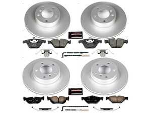 ES#3988900 - CRK4107 - Z23 Evolution Coated Brake Kit - Front and Rear - Upgrade your vehicle's stopping power without sacrificing the smooth drive you love. - Power Stop - BMW