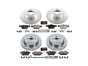 ES#3990154 - K6579 - Z23 Evolution Brake Kit - Front and Rear - Provides a significant boost in braking performance without sacrificing everyday drivability. - Power Stop - BMW