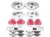 ES#4800325 - KC7025-26 - PowerStop Z26 Street Warrior Brake Kit - Complete Z26 brake and red caliper upgrade for E84 xDrive28i. - Power Stop - BMW