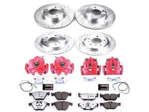 ES#4800325 - KC7025-26 - PowerStop Z26 Street Warrior Brake Kit - Complete Z26 brake and red caliper upgrade for E84 xDrive28i. - Power Stop - BMW