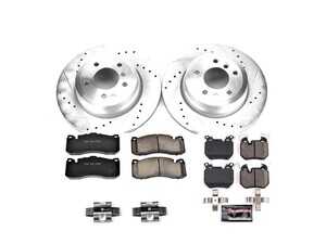 ES#3990034 - K6005 - Z23 Evolution Brake Kit - Front and Rear - For the "street performance" driver who wants a sporty look and feel without the annoying dust and noise of traditional high-performance brakes. - Power Stop - BMW