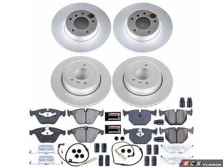 ES#4793815 - CRK5765 - PowerStop Z23 Evolution Geomet Coated Brake Kit - Geomet coated Z23 performance brake refresh with sensors for 525i. - Power Stop - BMW