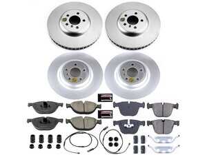 ES#4794310 - CRK7098 - PowerStop Z23 Evolution Geomet Coated Brake Kit - Complete Geomet Z23 brake refresh with sensors for 750i/Li. - Power Stop - BMW