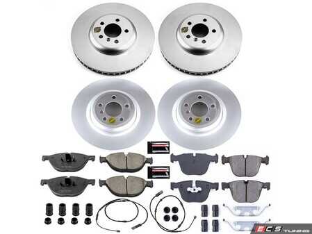 ES#4794310 - CRK7098 - PowerStop Z23 Evolution Geomet Coated Brake Kit - Complete Geomet Z23 brake refresh with sensors for 750i/Li. - Power Stop - BMW