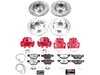 ES#4799783 - KC5357-26 - PowerStop Z26 Street Warrior Brake Kit - Complete Z26 brake upgrade with red calipers for your 325xi. - Power Stop - BMW
