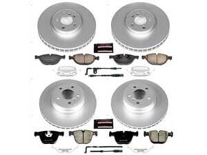 ES#3989113 - CRK6145 - Z23 Evolution Coated Brake Kit - Front and Rear - Specifically for European vehicles that require reliable stopping power without the unsightly rust or heavy dust common with factory brakes. - Power Stop - BMW