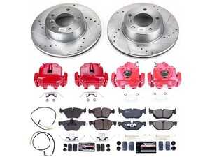 ES#4799782 - KC5357 - PowerStop Z23 Evolution Sport Brake Upgrade Kit - Complete Z23 brake upgrade with red calipers for E46 xDrive. - Power Stop - BMW