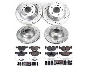ES#3990132 - K6347 - Z23 Evolution Brake Kit - Front and Rear - The ultimate "bolt-on" solution for drivers looking to move beyond the limitations of stock braking systems. - Power Stop - BMW
