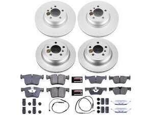 ES#3989273 - CRK7548 - Z23 Evolution Coated Brake Kit - Front & Rear - By combining carbon-fiber-infused ceramic pads with high-carbon rotors, this kit ensures shorter stopping distances and higher resistance to brake fade. - Power Stop - BMW