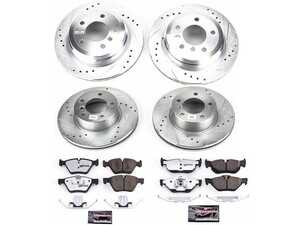 ES#3989892 - K4102-26 - Z26 Street Brake Kit  - Performance carbon-fiber ceramic braking for your xDrive-equipped BMW E9X. - Power Stop - BMW