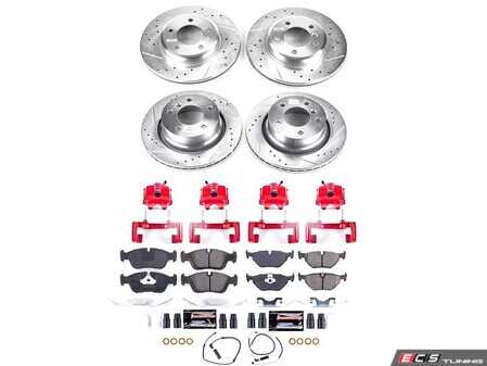 ES#4800546 - KC873 - PowerStop Z23 Evolution Sport Brake Upgrade Kit - Complete Z23 sport brake kit with red calipers for the Z4 3.0i - Power Stop - BMW