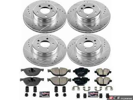 ES#3990280 - K7236 - Z23 Evolution Brake Kit - Front and Rear - Provides a significant upgrade over your BMW's stock components. - Power Stop - BMW
