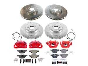 ES#4800350 - KC7098 - PowerStop Z23 Evolution Sport Brake Upgrade Kit - Complete Z23 brake upgrade with red calipers for F01/F02 750 - Power Stop - BMW