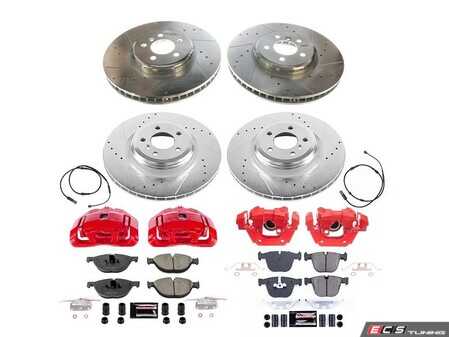 ES#4800350 - KC7098 - PowerStop Z23 Evolution Sport Brake Upgrade Kit - Complete Z23 brake upgrade with red calipers for F01/F02 750 - Power Stop - BMW
