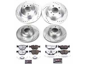 ES#3989896 - K4106-26 - Z26 Street Brake Kit - Front and rear carbon-fiber performance braking for your 2007 328i - Power Stop - BMW