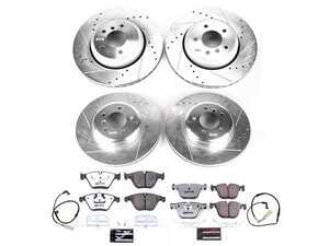 ES#3989868 - K2877-26 - Z26 Street Brake Kit  - Street Warrior performance brake upgrade for aggressive E60/E63 stopping. - Power Stop - BMW