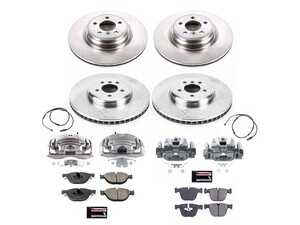 ES#4802195 - KC0E7098 - Z17 Stock Replacement Brake Kit with Calipers - Complete OE-replacement brake kit with calipers for your BMW 750i. - Power Stop - BMW