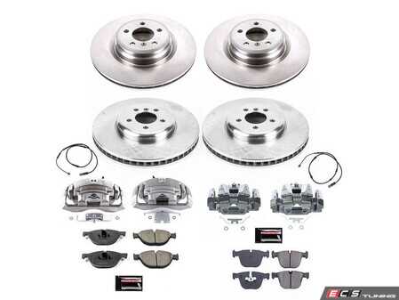 ES#4802195 - KC0E7098 - Z17 Stock Replacement Brake Kit with Calipers - Complete OE-replacement brake kit with calipers for your BMW 750i. - Power Stop - BMW