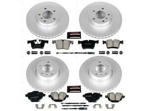 ES#3989075 - CRK6039 - Z23 Evolution Coated Brake Kit - Front and Rear  - This all-in-one solution eliminates the guesswork of matching components, providing a perfectly paired set of rotors with Carbon-Fiber Ceramic pads. - Power Stop - BMW