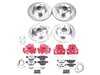 ES#4800555 - KC8842A-26 - PowerStop Z26 Street Warrior Brake & Caliper Kit - Red calipers and performance Z26 braking for RWD E91/E93 models. - Power Stop - BMW