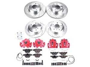 ES#4800554 - KC8842A - PowerStop Z23 Evolution Sport Brake Upgrade Kit - Complete carbon-fiber ceramic brake kit with striking red calipers for E9x 328i - Power Stop - BMW