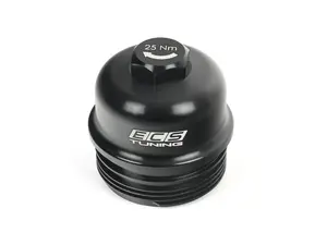 Billet Aluminum Oil Filter Housing Cap - Black Anodized