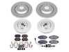 ES#4794356 - CRK7254 - Power Stop Z23 Evolution Sport Front & Rear Brake Kit (340mm/310mm) - A direct-fit upgrade with GEOMET coated plain rotors and low-dust carbon-fiber ceramic pads. - Power Stop - Volkswagen