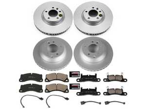 ES#3989176 - CRK6650 - Power Stop Z23 Evolution Sport Front & Rear Brake Kit (360mm/330mm) - A direct-fit upgrade with GEOMET coated plain rotors and low-dust carbon-fiber ceramic pads. - Power Stop - Volkswagen Porsche
