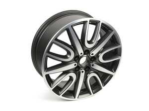 ES#3185761 - 36106870873 - 529 MINI JCW Thrill Spoke 18" (5x112) - Night Black Two Tone - Priced Each  - 7,5JX18 ET:51 - Genuine MINI - MINI