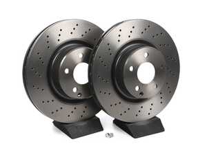 ES#2712885 - 2204212512KT5 - Front Brake Rotors - Pair (330x32) - Does not include new rotors securing screws - Brembo - Mercedes Benz