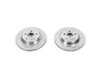 ES#3155034 - EBR1051XPR - Power Stop Evolution Performance Drilled & Slotted Rear Rotors - Pair - A direct bolt-on rear-wheel performance rotor pair featuring cross-drilled and slotted cooling and silver zinc-dichromate plating. - Power Stop - Mercedes Benz