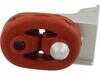 ES#4883335 - 5Q0253144S - Center Muffler Bracket - Includes rubber hangers to secure front muffler after exhaust clamp - Rein - Volkswagen