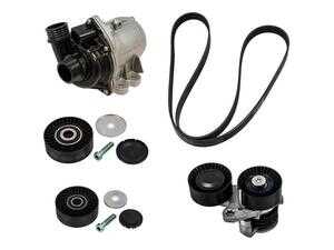 ES#4152021 - RSW0021 - Water Pump & Serpentine Belt Kit - Includes a new electric water pump, serpentine belt, belt tensioners, and idler pulleys - Rein - BMW