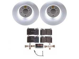 ES#4795449 - ESK7072 - Power Stop Euro-Stop Premium Front Brake Kit (320mm) - An authentic OE-specification front-wheel braking solution featuring European-sourced pads, high-carbon smooth Geomet coated rotors, and strict ECE-R90 certification. - Power Stop - 