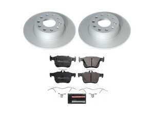 ES#4795557 - ESK8337 - Power Stop Euro-Stop Premium Rear Brake Kit (272mm) - An authentic OE-specification rear-wheel braking solution featuring European-sourced pads, high-carbon smooth Geomet coated rotors, and strict ECE-R90 certification. - Power Stop - Volkswagen