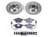 ES#4797352 - K5012 - Power Stop Z23 Evolution Sport Front Brake Kit (282mm) - A performance front-wheel brake upgrade featuring drilled & slotted rotors and low-dust carbon-fiber ceramic pads. - Power Stop - Volkswagen