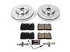 ES#3990385 - K7653 - Power Stop Z23 Evolution Sport Front Brake Kit (320mm) - A performance front-wheel brake upgrade featuring drilled & slotted rotors and low-dust carbon-fiber ceramic pads. - Power Stop - Audi