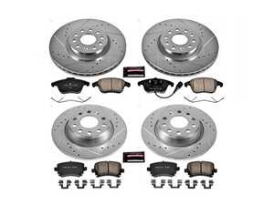 ES#3990019 - K5802 - Power Stop Z23 Evolution Sport Front & Rear Brake Kit (312mm/282mm) - A complete 4-wheel performance brake upgrade featuring drilled & slotted rotors and low-dust carbon-fiber ceramic pads. - Power Stop - Volkswagen