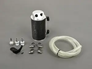 Universal Catch Can Kit - Carbon Fiber