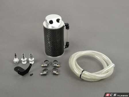 ES#2500608 - MM0CCCF - Universal Catch Can Kit - Carbon Fiber - Kit with catch can and rubber hose; for retrofitting on a variety of vehicles. - Mishimoto - Audi BMW Volkswagen MINI