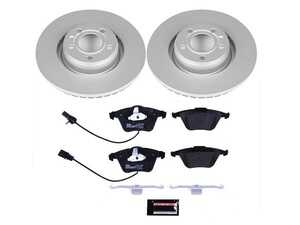 ES#3145437 - ESK2993 - Power Stop Euro-Stop Premium Front Brake Kit (321mm) - An authentic OE-specification front axle braking solution featuring European-sourced pads, high-carbon smooth Geomet coated rotors, and strict ECE-R90 certification. - Power Stop - Audi