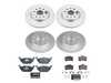 ES#4795474 - ESK7242 - Power Stop Euro-Stop Front & Rear Brake Kit (280mm/255mm) - A direct-fit OE-equivalent replacement with GEOMET coated plain rotors and ECE-R90 certified brake pads. - Power Stop - Volkswagen