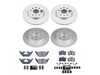 ES#4794353 - CRK7242 - Power Stop Z23 Evolution Sport Front & Rear Brake Kit (280mm/255mm) - A direct-fit upgrade with GEOMET coated plain rotors and low-dust carbon-fiber ceramic pads. - Power Stop - Volkswagen