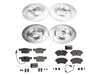 ES#4798213 - K8197 - Power Stop Z23 Evolution Sport Front & Rear Brake Kit (314mm/300mm) - A direct-fit performance upgrade with drilled & slotted zinc-plated rotors and low-dust carbon-fiber ceramic pads. - Power Stop - Audi