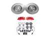 ES#4800560 - KC886-26 - Power Stop Z26 Street Warrior Front Brake Kit with Calipers (320mm) - A direct-fit performance upgrade with drilled & slotted zinc-plated rotors, red powder-coated calipers, and extreme-performance carbon-fiber ceramic pads. - Power Stop - Audi
