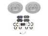 ES#4795374 - ESK6001 - Power Stop Euro-Stop Rear Brake Kit (330mm) - A direct-fit OE-equivalent replacement with GEOMET coated plain rotors and ECE-R90 certified brake pads. - Power Stop - Audi Porsche