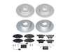 ES#4795563 - ESK8365 - Power Stop Euro-Stop Front & Rear Brake Kit (288mm/272mm) - A direct-fit OE-equivalent replacement with GEOMET coated plain rotors and ECE-R90 certified brake pads. - Power Stop - Volkswagen