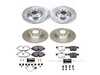 ES#4798302 - K8365-26 - Power Stop Z26 Street Warrior Front & Rear Brake Kit (288mm/272mm) - A direct-fit performance upgrade with drilled & slotted zinc-plated rotors and extreme-performance carbon-fiber ceramic pads. - Power Stop - Volkswagen