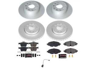 ES#4794738 - CPK8365-23 - Power Stop Z23 Evolution Sport Front & Rear Brake Kit (288mm/272mm) - A direct-fit upgrade with GEOMET coated plain rotors and low-dust carbon-fiber ceramic pads. - Power Stop - Volkswagen